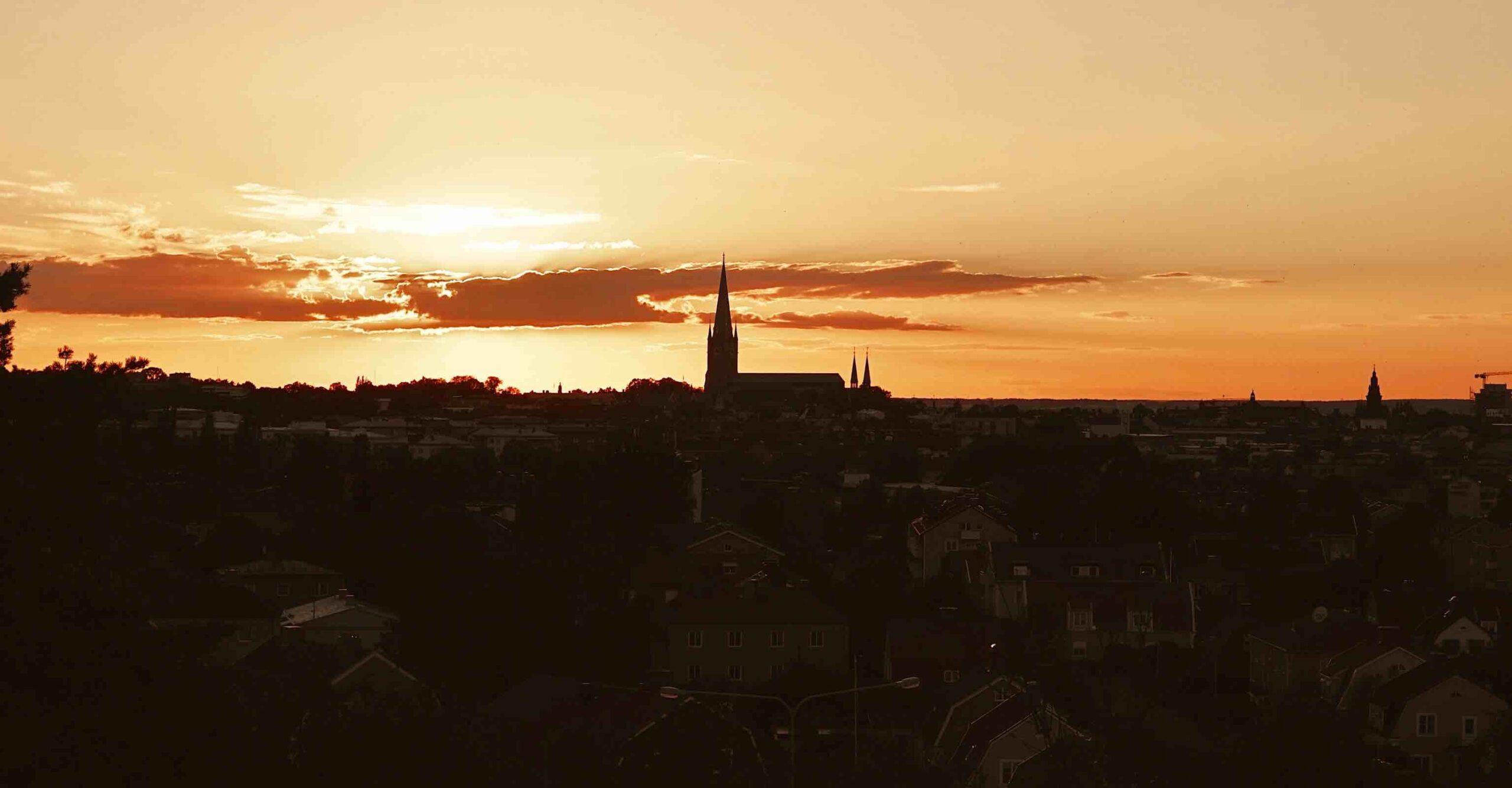 Siluett av Linköping