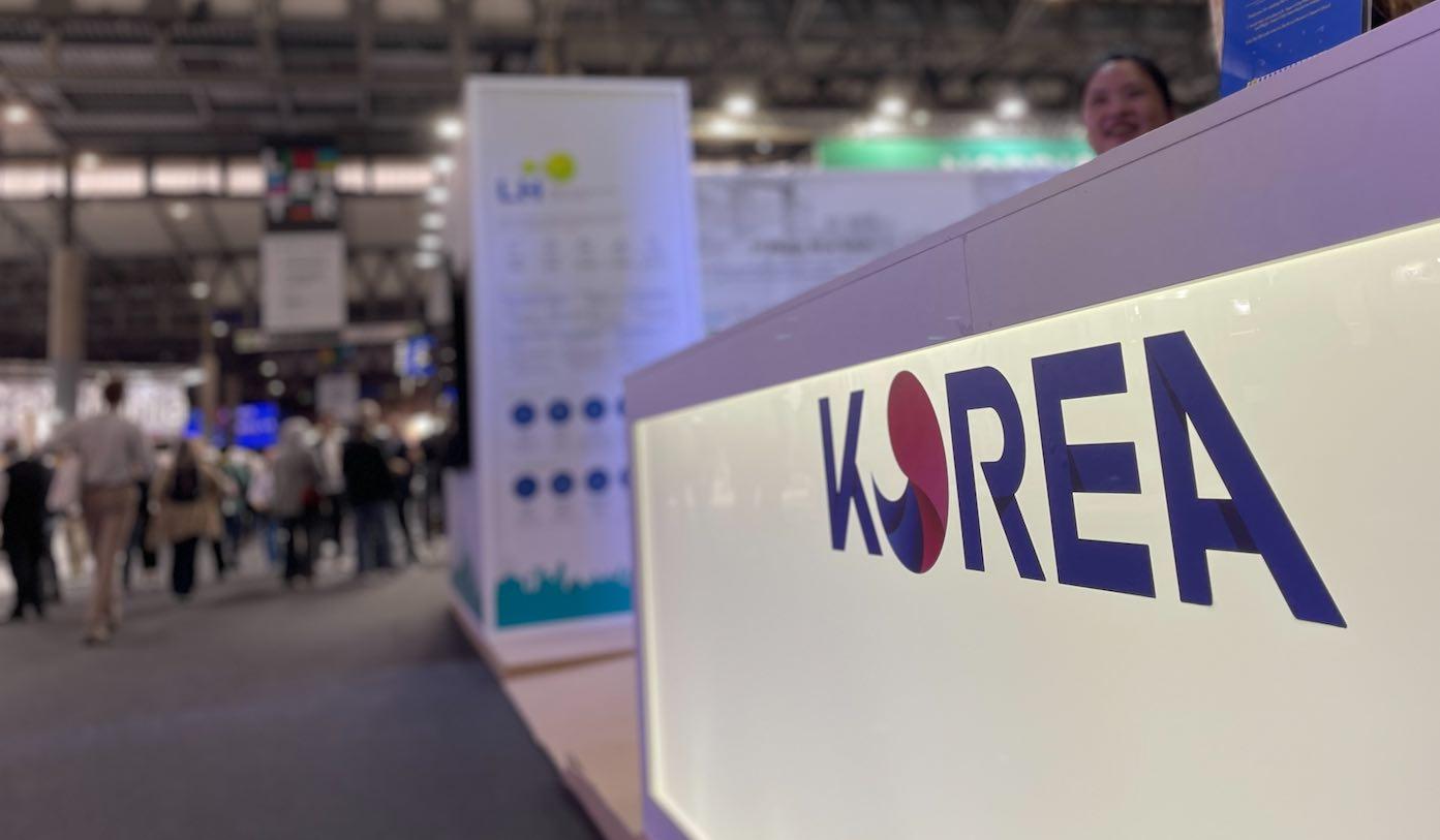 Koreas monter på Smart City Expo i Barcelona.