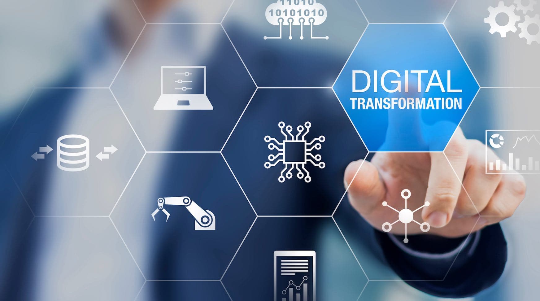 Bild som symboliserar digital transformation.