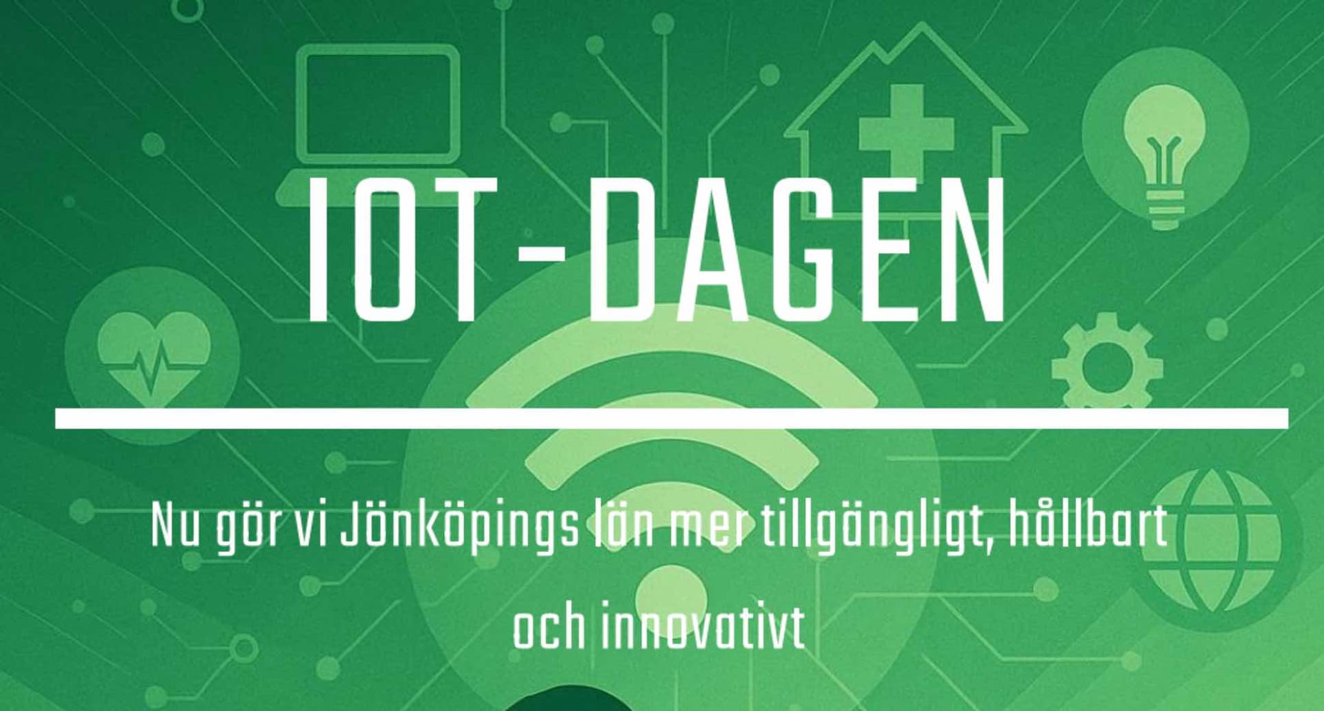 Reklam för IoT-dagen i Jönköping 2 oktober 2025.
