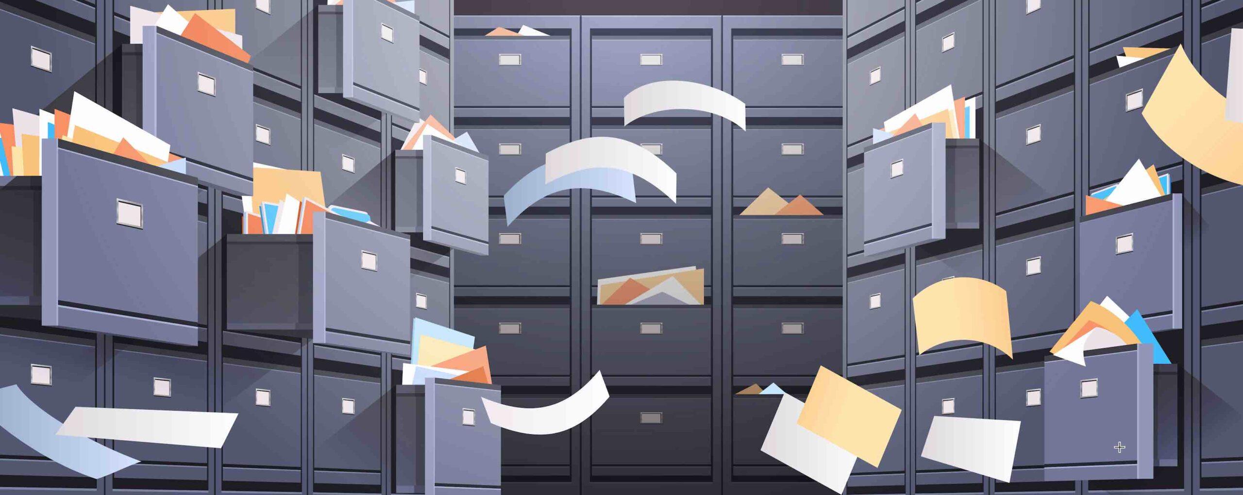 Dokumentbibliotek illustration Adobe Stock